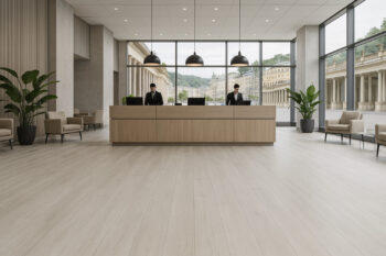 Gerflor, PVC podlaha - lino AladinTex Ultra 2244, na mieru, šíře 4m, šedá, filc, chodba / predsieň
