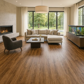 Gerflor, PVC podlaha - lino AladinTex Ultra 2246, na mieru, šíře 4m, hnedá, filc, chodba / predsieň