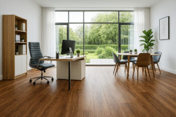 Gerflor, PVC podlaha - lino AladinTex Ultra 2246, na mieru, šíře 4m, hnedá, filc, chodba / predsieň