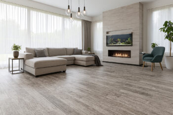 Gerflor, PVC podlaha - lino AladinTex Ultra 2247, na mieru, šíře 4m, šedá, filc, chodba / predsieň