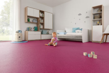 Gerflor, PVC podlaha - lino AladinTex Ultra 2252, na mieru, šíře 4m, fialová, filc, chodba / predsieň