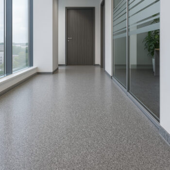Gerflor, PVC podlaha - lino Flexar Nerok 0632 Pixel Anthracite, na mieru, šíře 2m,4m, šedá, bez podkladu, chodba / predsieň