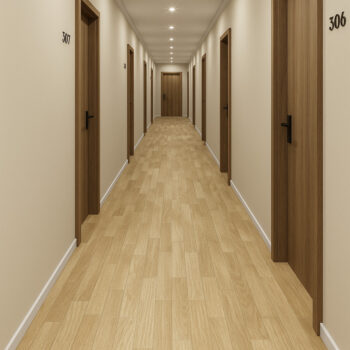 Gerflor, PVC podlaha - lino Flexar Nerok 0669 Chene Light, na mieru, šíře 2m,4m, hnedá, bez podkladu, chodba / predsieň