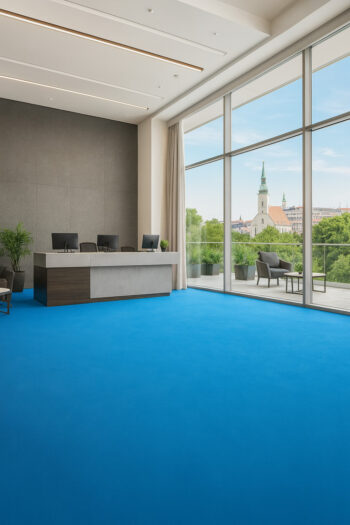 Gerflor, PVC podlaha - lino Flexar Nerok 2249 Brooklyn Blue, na mieru, šíře 2m,4m, modrá, bez podkladu, chodba / predsieň