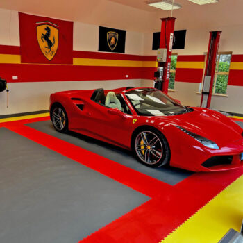 Gerflor Vinylový modulový štvorec R-Tile 3020 Red - 50,3x50,3 cm