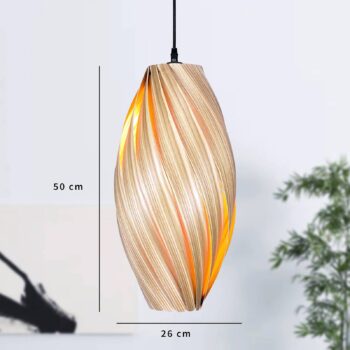 Gofurnit Ardere závesná lampa, jaseň, výška 50 cm