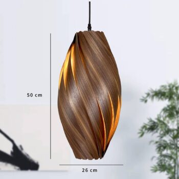 Gofurnit Ardere závesná lampa, orech, výška 50 cm