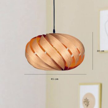 Gofurnit Serentia závesná lampa, čerešňa, Ø 45 cm