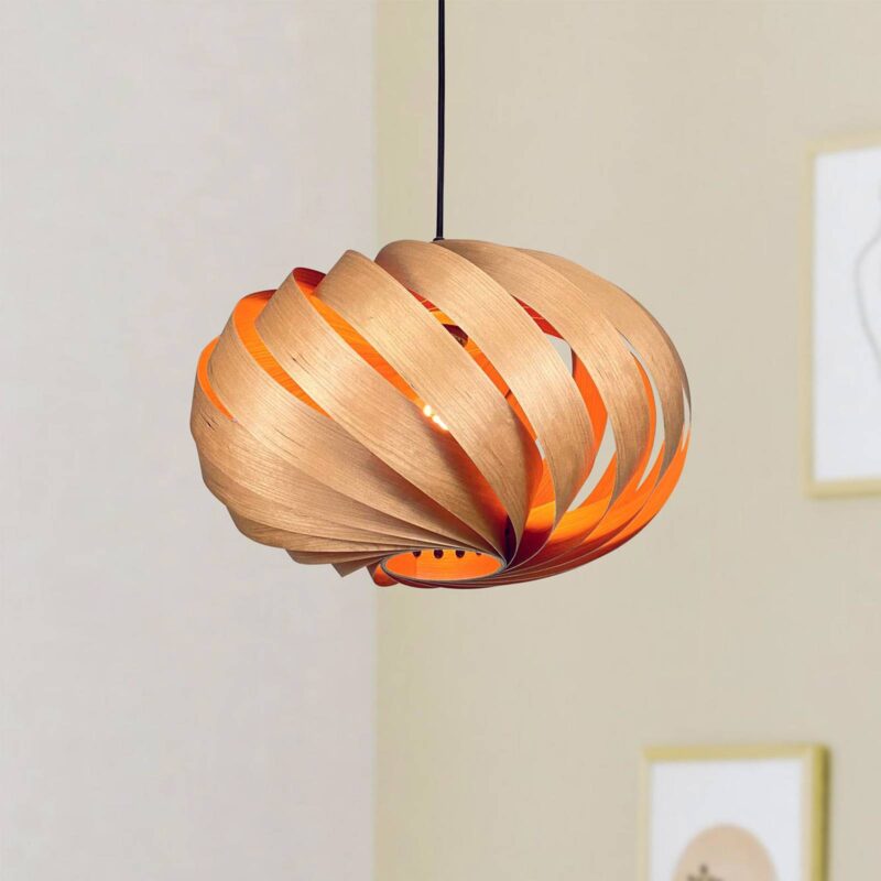 Gofurnit Serentia závesná lampa, čerešňa, Ø 45 cm Gofurnit Serentia závesná lampa, čerešňa, Ø 45 cm