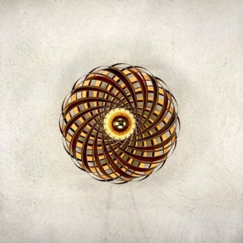 Gofurnit Veneria nástenné svietidlo, orech Ø 50 cm