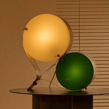 Gubi stolová lampa Coppia, slonová kosť/olivovo zelená, výška 42 cm