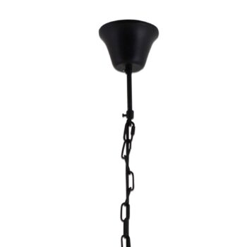 Guľatá závesná lampa Regia z prírodného lana