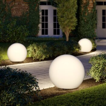 Guľové svietidlo Cumulus L pre záhradu, Ø 60 cm
