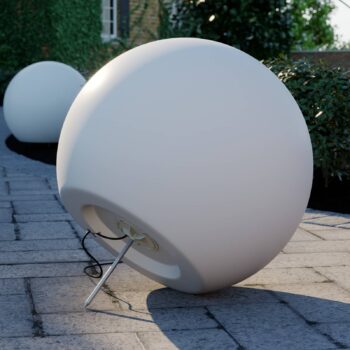 Guľové svietidlo Cumulus L pre záhradu, Ø 60 cm