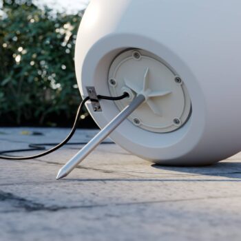 Guľové svietidlo Cumulus S pre záhradu, Ø 30 cm