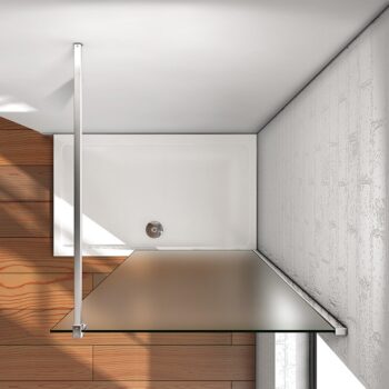H K - FORCE FROSTED F1 120 Sprchová zástena WALK IN, nepriehľadné sklo, 118-120x 200cm, 10mm SE- FORCE FORSTED F1 120SET