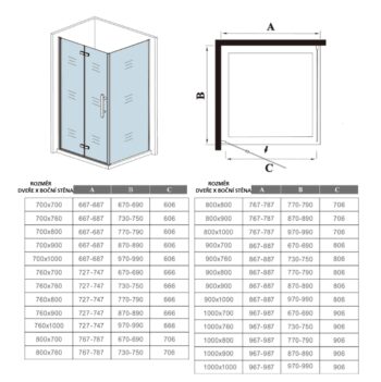 H K - Obdĺžnikový sprchovací kút MELODY 100x80 cm sa zalamovacím dverami vrátane sprchovej vaničky z liateho mramoru SE-MELODYB810080 / SE- ROCKY10080
