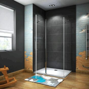 H K - Obdĺžnikový sprchovací kút MELODY B5 100x80 cm s jednokrídlovými dverami s pevnou stenou SE-MELODYB510080