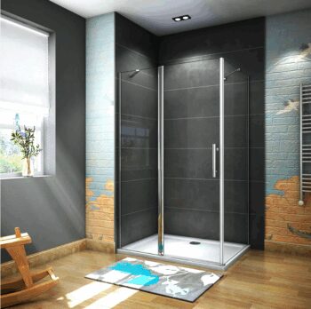H K - Obdĺžnikový sprchovací kút MELODY B5 100x80 cm s jednokrídlovými dverami s pevnou stenou SE-MELODYB510080
