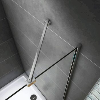 H K - Obdĺžnikový sprchovací kút MELODY B5 120x80 cm s jednokrídlovými dverami s pevnou stenou, vrátane sprchovej vaničky z liateho mramoru SE-MELODYB512080 / SE- ROCKY-12080