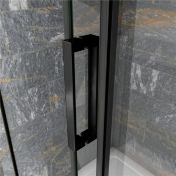 H K - Posuvné sprchové dvere DIAMOND BLACK 136- 140x200cm L / P variant SE-DIAMONDBLACK140SET