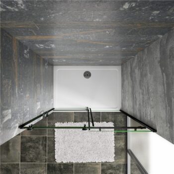 H K - Posuvné sprchové dvere DIAMOND BLACK 136- 140x200cm L / P variant SE-DIAMONDBLACK140SET