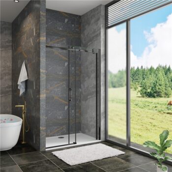 H K - Posuvné sprchové dvere DIAMOND BLACK 96- 100x200cm L / P variant SE-DIAMONDBLACK100SET