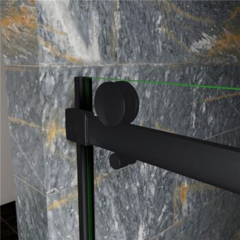 H K - Posuvné sprchové dvere DIAMOND BLACK 96- 100x200cm L / P variant SE-DIAMONDBLACK100SET