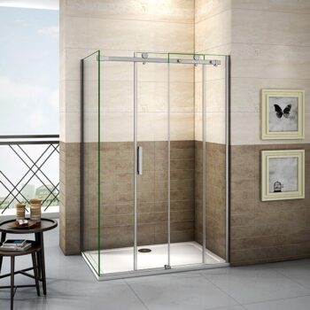 H K - Sprchovací kút DIAMOND 120x80 cm L / P variant vrátane sprchovej vaničky z liateho mramoru SE-DIAMOND12080 / SE-ROCKY-12080