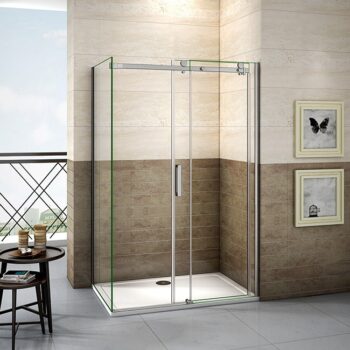 H K - Sprchovací kút DIAMOND 120x80 cm L / P variant vrátane sprchovej vaničky z liateho mramoru SE-DIAMOND12080 / SE-ROCKY-12080
