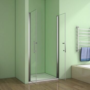 H K - Sprchové dvere MELODY D2 140 dvojkrídlové 136-140 x 195, číre sklo SE- MELODYD2140