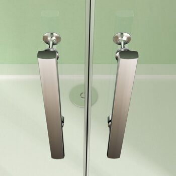 H K - Sprchové dvere MELODY D2 70 dvojkrídlové 66-70 x 195, číre sklo SE- MELODYD270