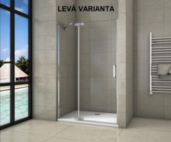 H K - Sprchové dvere Tifany B5 90 jednokrídlové s pevnou stenou 89-92 x 200, varianta ľavá SE-TIFANYB590SET-13