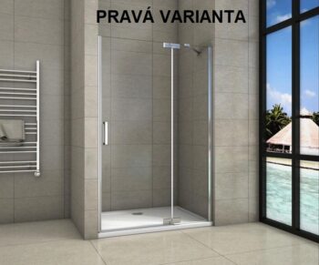 H K - Sprchové dvere Tifany B5 90 jednokrídlové s pevnou stenou 89-92 x 200, varianta ľavá SE-TIFANYB590SET-13
