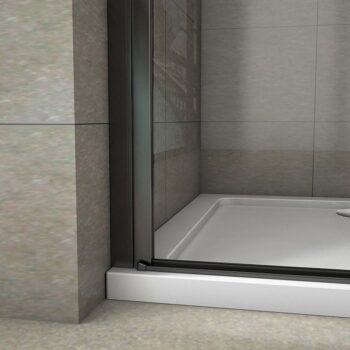 H K - Sprchové dvere dvojkrídlové BLACK SAFIR D2 100, 96-100 x 200 cm SE-BLACKSAFIRD2100