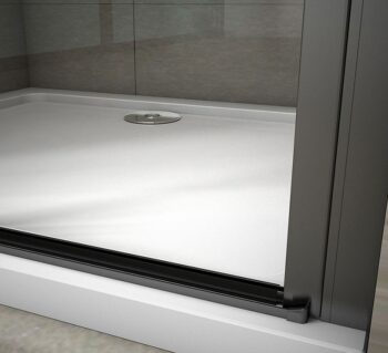 H K - Sprchové dvere dvojkrídlové BLACK SAFIR D2 80, 76-80 x 200 cm SE-BLACKSAFIRD280