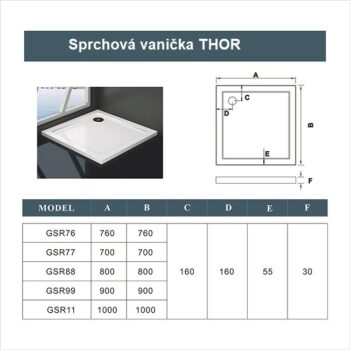 H K - Štvorcový sprchovací kút MELODY 80x80 cm sa zalamovacím dverami vrátane sprchovej vaničky z liateho mramoru SE-MELODYB88080 / SE-ROCKY-80sqm