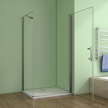 H K - Štvorcový sprchovací kút MELODY A1 90 cm s jednokrídlovými dverami vrátane sprchovej vaničky z liateho mramoru SE-MELODYA190 / SE-ROCKY-90sq