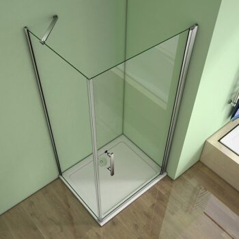 H K - Štvorcový sprchovací kút MELODY A1 90 cm s jednokrídlovými dverami vrátane sprchovej vaničky z liateho mramoru SE-MELODYA190 / SE-ROCKY-90sq