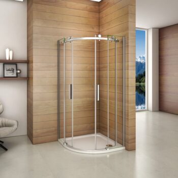 H K - Štvrťkruhový sprchovací kút DIAMOND S4 90 cm s dvojdielnymi posuvnými dverami L / P variant SE- DIAMONDS490