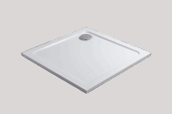 H K - THOR Sprchová vanička z liateho mramoru, štvorec, 76x76x3 cm SE-THOR-76SQ