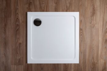 H K - THOR Sprchová vanička z liateho mramoru, štvorec, 76x76x3 cm SE-THOR-76SQ
