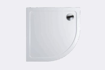 H K - THOR Sprchová vanička z liateho mramoru, štvrťkruh, R550 90x90x3 cm SE-THOR-90Q