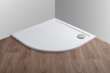 H K - THOR Sprchová vanička z liateho mramoru, štvrťkruh, R550 90x90x3 cm SE-THOR-90Q