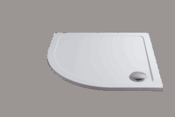 H K - THOR Sprchová vanička z liateho mramoru, štvrťkruh, R550 90x90x3 cm SE-THOR-90Q