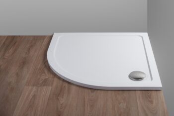 H K - THOR Sprchová vanička z liateho mramoru, štvrťkruh, R550 90x90x3 cm SE-THOR-90Q