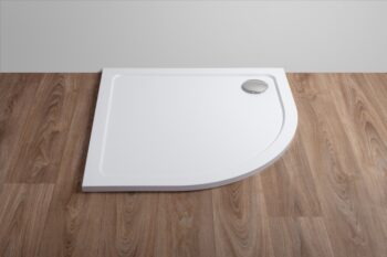 H K - THOR Sprchová vanička z liateho mramoru, štvrťkruh, R550 90x90x3 cm SE-THOR-90Q