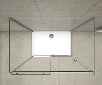 H K - Triestenný sprchovací kút HARMONY U3 90x100x90cm L/P varianta vrátane sprchovej vaničky z liateho mramoru SE-HARMONYU310090/SE- ROCKY-10090