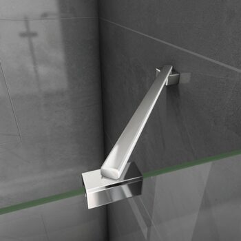 H K - Vaňová zástena S3 CLEAR 100x140cm - trojdielna sklopná, číre sklo SE-S3CLEAR100