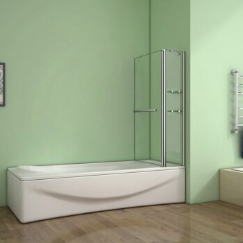 H K - Vaňová zástena s pevnou stenou V2 100 cm, číre sklo SE-V2 100